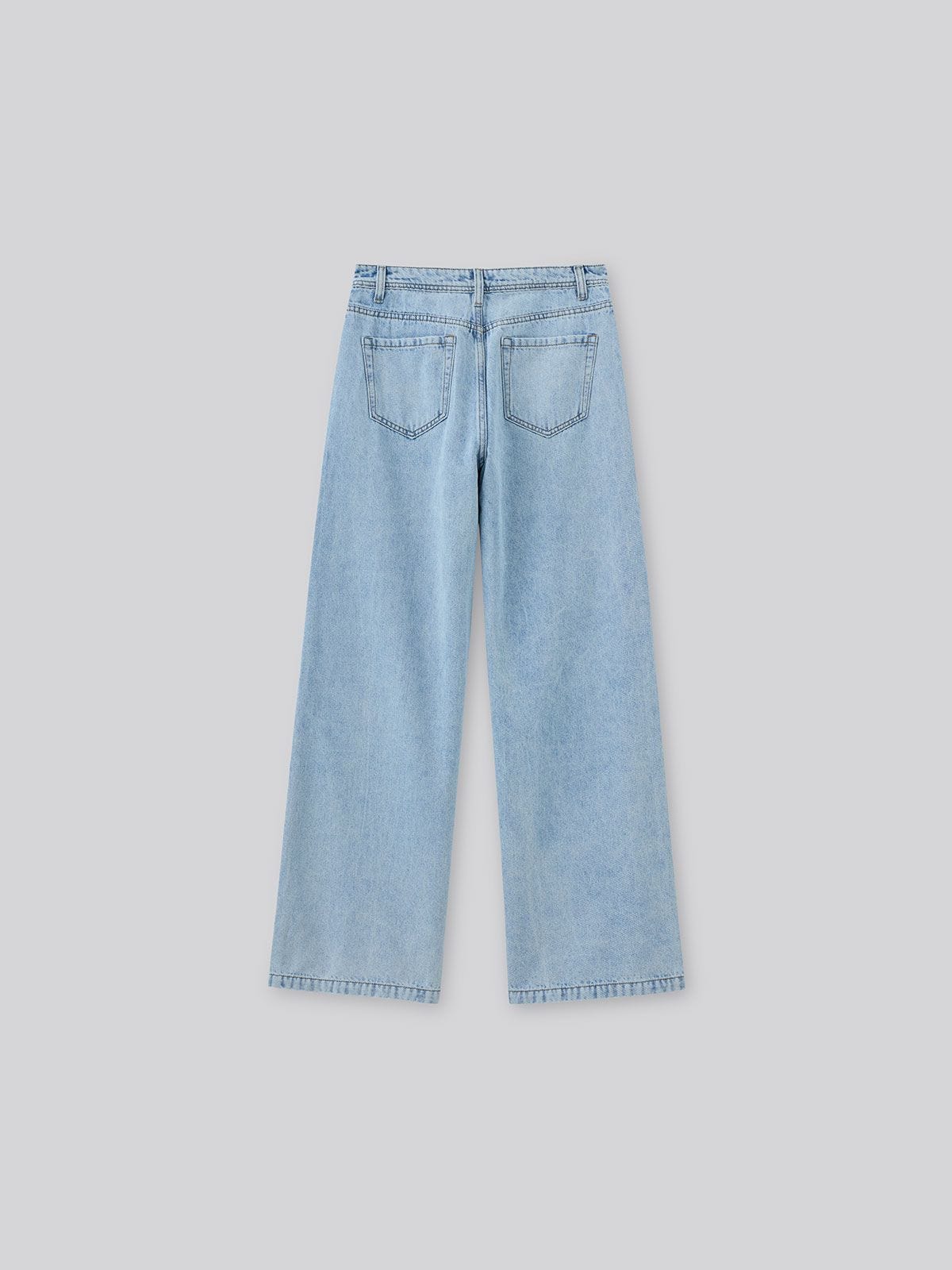 SYLVIA, High-rise Wide Leg Jeans | 6IXTY8IGHT Hong Kong