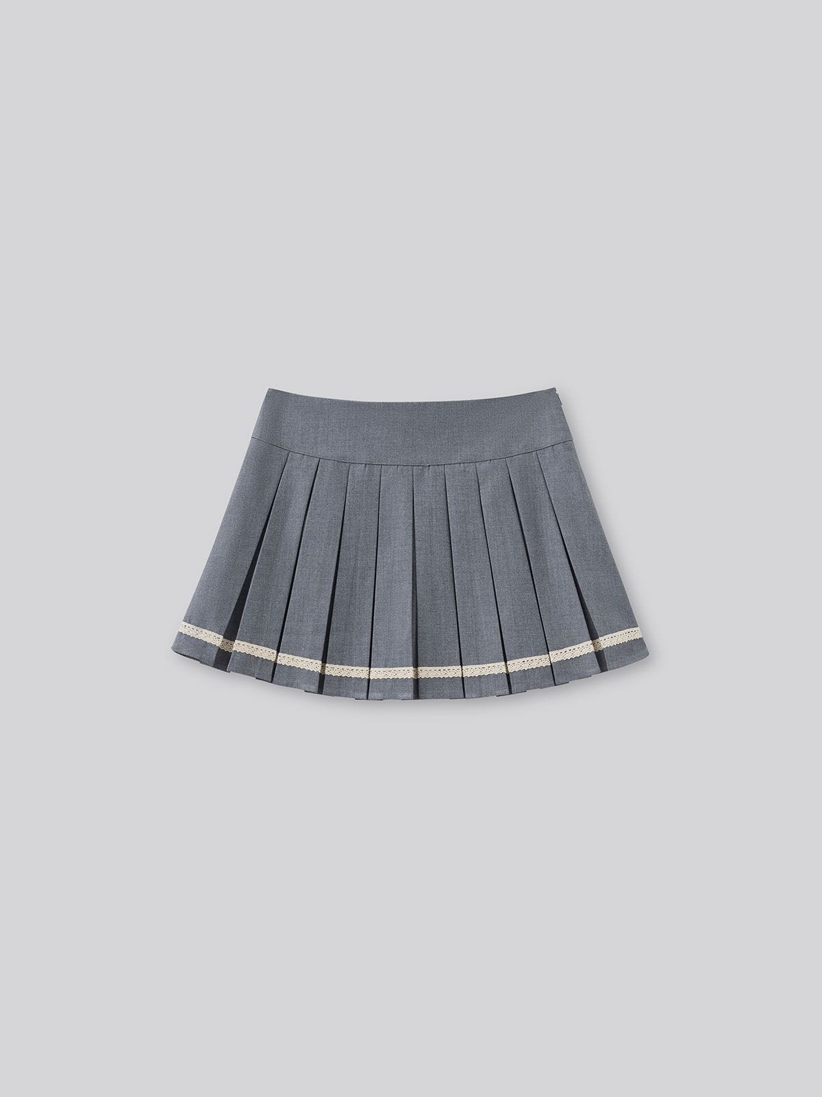 GIVANNI, Mid-rise Pleated Mini Skirt | 6IXTY8IGHT Hong Kong